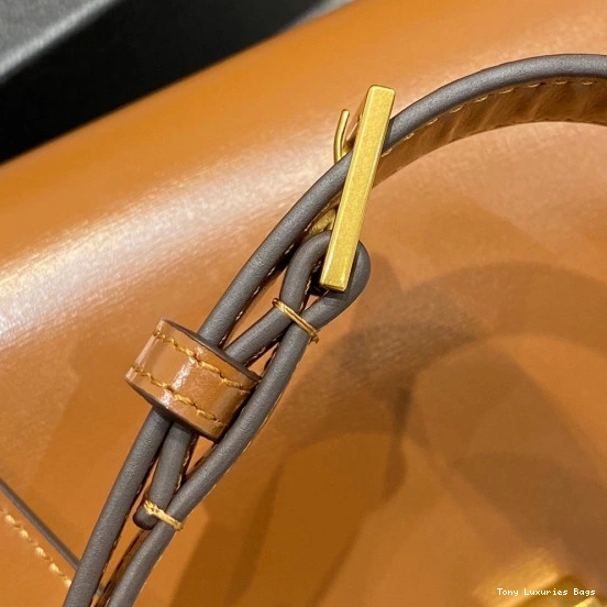 Tony Luxuries IN LEATHER YSL LOULOU CARRE SMOOTH SATCHEL 0726